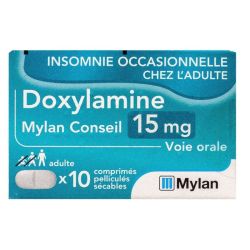 Mylan Doxylamine 15 mg 10 Comprimés Pelliculés Sécables
