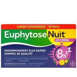 Nuit LP 1,9mg endormissement plus rapide 8h 30 comprimés